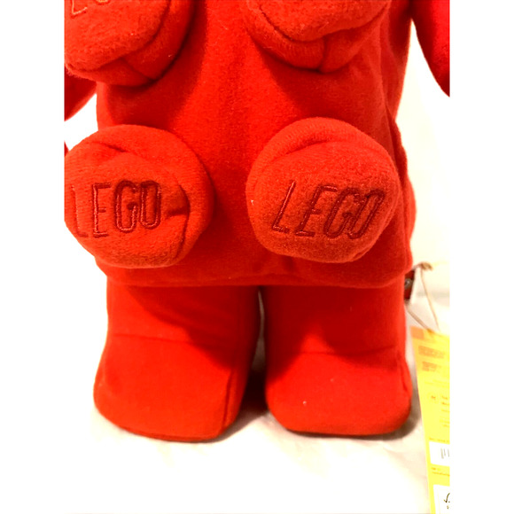 LEGO Minifigure Plush Brick Suit Minifig Series Teddy 13" Plush Red Character - Picture 4 of 6
